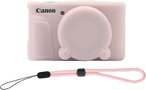 Camera Case Cover for Canon PowerShot SX740/SX730 HS Camera | Compact Travel Case with 8-inch Camera Strap, SX740/Sx730 Carrying case (Beige) in Saudi Arabia