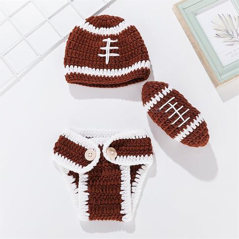 Newborn Photography Outfits Crochet Knitted Football Player Outfit in Saudi Arabia