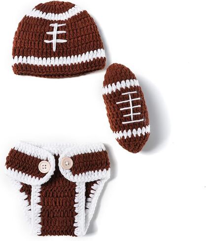 Newborn Photography Outfits Crochet Knitted Football Player Outfit in Saudi Arabia