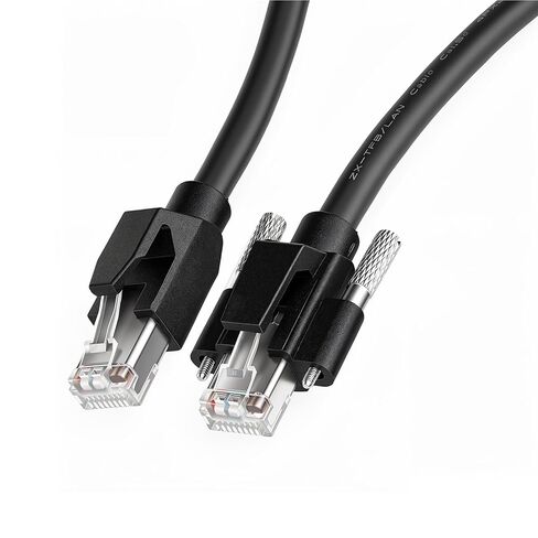 GigE Cat 6 S/STP DrC with RJ-45 Horizontal Locking Screws Data Cable for Basler Cameras in Saudi Arabia