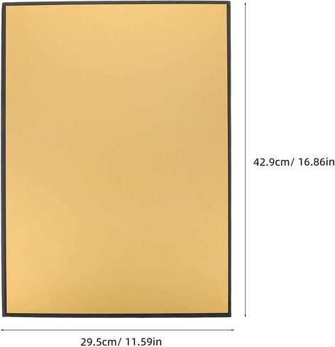 BESPORTBLE A4 Gold Photography Reflector Board Lightweight Portable Light Bounce Panel for Studio Still Life and Portrait Photo Lighting in Kuwait