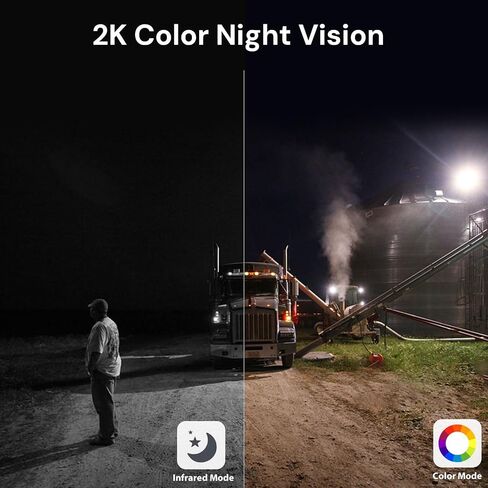 4G LTE Cellular Security Camera Wireless Outdoor, No WiFi Needed | 2K Color Night Vision, 360° View Pan/Tilt, 2 Way Talk, PIR Motion Sensor, Built-in SIM Card (Support Verizon/AT&T/T-Mobile) in Saudi Arabia