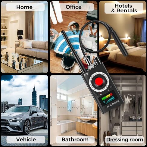 Hidden Camera Detector, Anti Spy Camera Finder, RF Signal Bug Detector, GPS Tracker Detector, Magnetic Detector, 1000mAh, Hidden Device Detector Privacy Protection for Car, Hotel, Home, Office in Saudi Arabia
