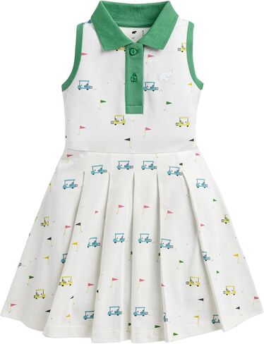 Monica + Andy Pleated Tennis Dress, 100% Organic Clothes for Girls, Super Soft Fabric, Sizes for Kids, Toddler & Infant in Saudi Arabia