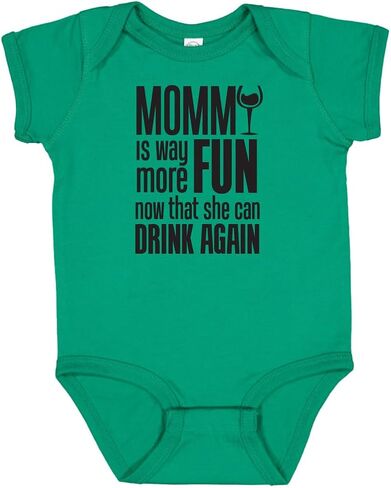 Funny Baby Boy Girl Romper, Mommy is Way More Fun Now that She Can Drink Bodysuit, New Mom Gift in Saudi Arabia