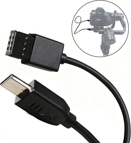 كابل تحرير مصراع الكاميرا MCC إلى USB متعدد لمثبت DJI Ronin-S، لـ SN A6400 A6600 A7R4 A7R5 A7S3 A7M4 كابل تحكم RSS منحني للكاميرا 42.5 سم in Kuwait