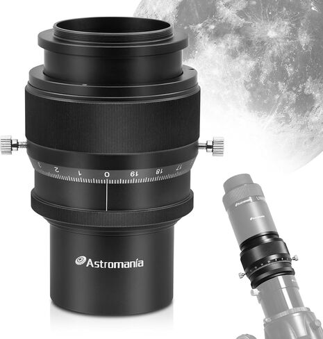 Astromania Telescope Focuser 2 Inch, Double Telescope Helical Focuser 2inch | With 0.1mm Scale & 39mm Focusing Stroke, Telescope Accessories with Filter Thread, for Astronomy Observation Astrophotography in Saudi Arabia