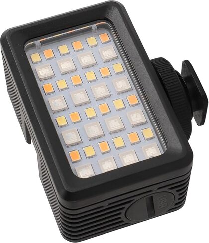 RGB LED Video Light, 130FT Underwater LED Camera Light Photography Lighting with 1/4 Inch Adapter & Cold Shoe Mount, Ideal for Live Streaming Photography in Saudi Arabia