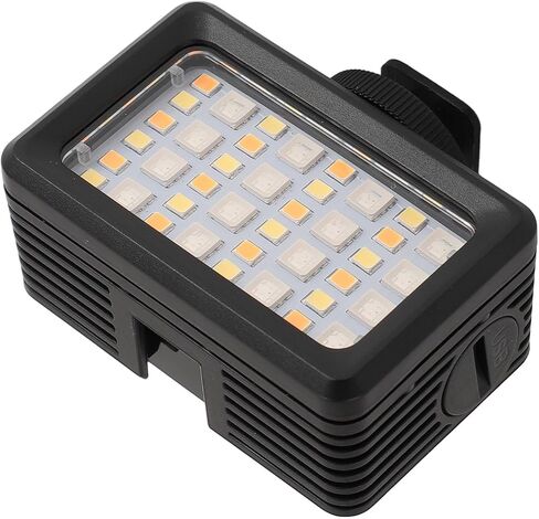 RGB LED Video Light, 130FT Underwater LED Camera Light Photography Lighting with 1/4 Inch Adapter & Cold Shoe Mount, Ideal for Live Streaming Photography in Saudi Arabia