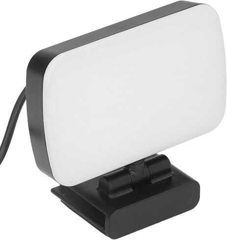 LED Fill Lights, 360° Rotatable Clip On 10 Level Adjustable Lamp for Video Conferencing, Portable USB Light for Remote Offices, ABS Material in Saudi Arabia