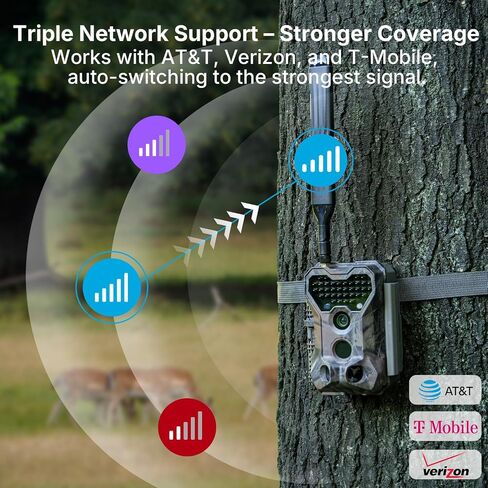 Meidase S965 Cellular Trail Camera, 4G LTE, 48MP Photo, 1296P HD Video, Live View, On-Demand, Shared Data Plan, Motion Activated in Saudi Arabia