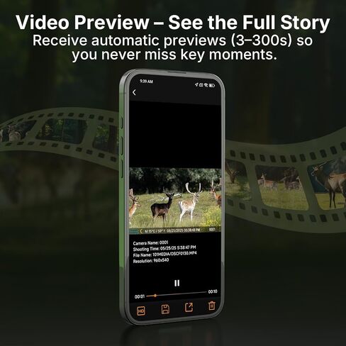 Meidase S965 Cellular Trail Camera, 4G LTE, 48MP Photo, 1296P HD Video, Live View, On-Demand, Shared Data Plan, Motion Activated in Saudi Arabia