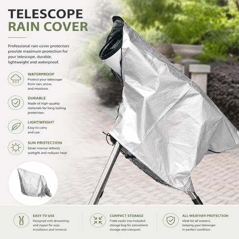 Telescope Cover for Vaonis Vespera Pro 2 2025–2026,Oxford Cloth Protective Adjustable Drawstring for Outside or Indoor Use,Silver in Saudi Arabia