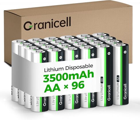 Granicell 8-Pack Lithium AA Batteries | 1.5V for Blink Cameras, Smart Locks Alarms & Tech Devices|10-Year Life Leak-Proof, Extreme-Temp Resistant (Non-Rechargeable) in Kuwait