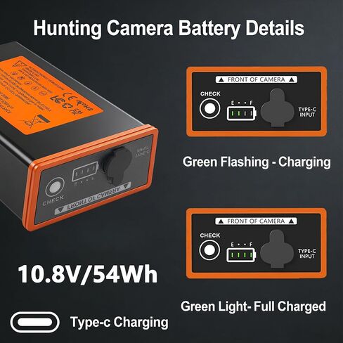 MMA-EM8-1 Battery Compatible with Edge Series Cellular Trail Camera Battery Moultrie Edge, Edge 2 PRO, Edge 2, Edge PRO, 5000mAh in Saudi Arabia