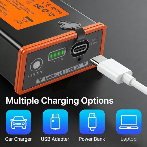 MMA-EM8-1 Battery Compatible with Edge Series Cellular Trail Camera Battery Moultrie Edge, Edge 2 PRO, Edge 2, Edge PRO, 5000mAh in Saudi Arabia