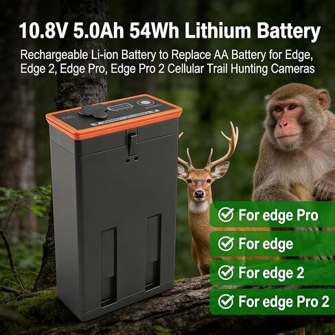 MMA-EM8-1 Battery Compatible with Edge Series Cellular Trail Camera Battery Moultrie Edge, Edge 2 PRO, Edge 2, Edge PRO, 5000mAh in Saudi Arabia