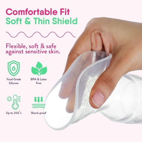NatureBond Silicone Breast Pump with lid, Stopper, Strap, Pouch. Breastfeeding Essential Premium All in 1 Set. 3.4oz 100ml (Premium All-in-ONE) in Saudi Arabia