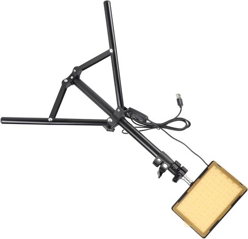 LED Video Light Adjustable Brightness USB Photo Lamps for Photography Studio Live Streaming, 2PCS Kit for Video Conferencing, Alloy ABS Material in Saudi Arabia