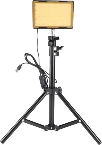 LED Video Light Adjustable Brightness USB Photo Lamps for Photography Studio Live Streaming, 2PCS Kit for Video Conferencing, Alloy ABS Material in Saudi Arabia