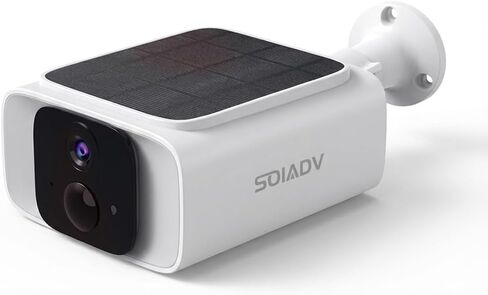 SOIADV Solar Security Camera Wireless Outdoor, 2.5K Video, 5G/2.4G WiFi | Security Camera with Integrated Solar Panel, Wire-Free Battery Powered, AI Motion Detection, Color Night Vision,Waterproof in Saudi Arabia