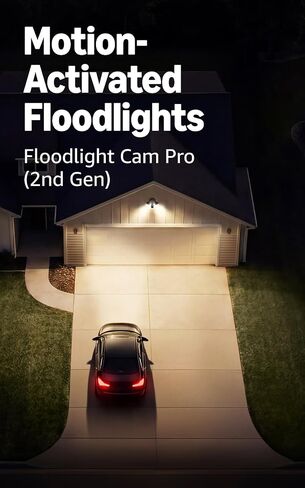 Ring Battery Doorbell (newest model), Speckled Gray with Floodlight Cam Pro (newest model), White in Saudi Arabia