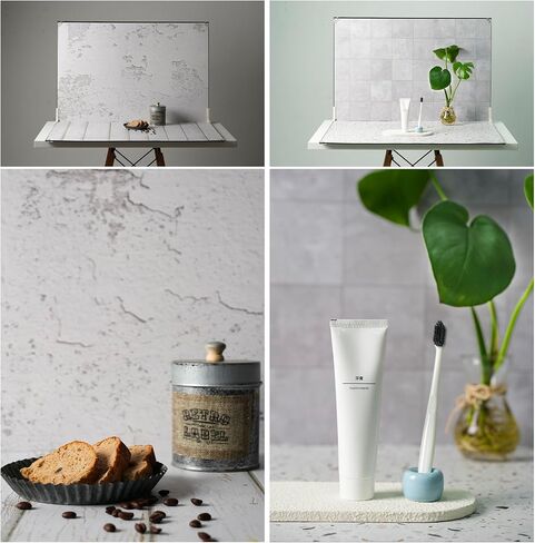 23 x 35 in Product Photography Backdrops, 10 Sheets, 20 Patterns | Double-Sided, Water-Resistant Backdrops for Food, Jewelry, Cosmetics, Crafts, Flat Lays and Content Creation in Saudi Arabia