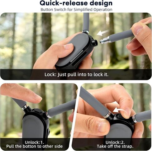 Hamillar Neck Mount for Action Camera Necklace Holder with Fixing Chest Strap for GoPro Hero 12/11/10/9, for DJI OSMO 360/Nano/Action 6/5 Pro/4, for Insta360 Ace Pro 2-5126 in Saudi Arabia