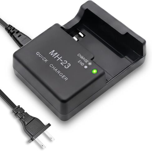 MH-23a Charger Compatible with Nikon D3000, D5000, D60, D40, D40X Digital SLR Cameras, EN-EL9 EN-EL9a Quick Charging Base with US AC Power Cord, Replacement MH-23 Charger in Saudi Arabia