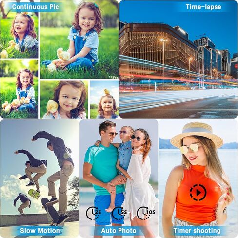 Video Camera Camcorder UHD 4K 48 MP Vlogging Camera Recorder for YouTube TikTok 3 Inch IPS Screen 18X Zoom Camcorders Camera with Microphone for Kids,Teens,Students,Beginners (Black) in Saudi Arabia