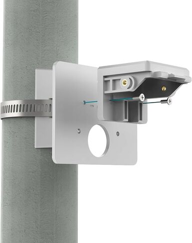 Pole Mount for eufyCam S4, PoE Bullet-PTZ Cam S4 and PoE Cam E40 | Mounting on round or square poles 1.5–12 inches in diameter, no-drill bracket for quick and flexible installation in Saudi Arabia