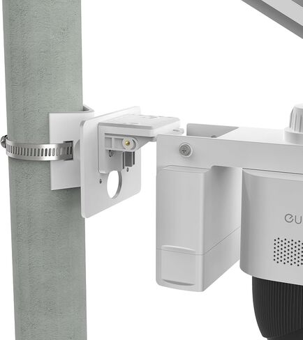 Pole Mount for eufyCam S4, PoE Bullet-PTZ Cam S4 and PoE Cam E40 | Mounting on round or square poles 1.5–12 inches in diameter, no-drill bracket for quick and flexible installation in Saudi Arabia