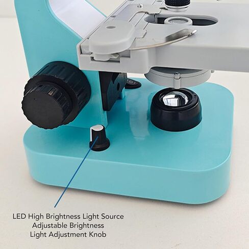 Binocular Microscope for Dog Ovulation Observation Pet Semen Testing, 7in HD Screen 4X 10x 40x Achromatic Objectives LED Light Source for Veterinary Lab Home in Saudi Arabia