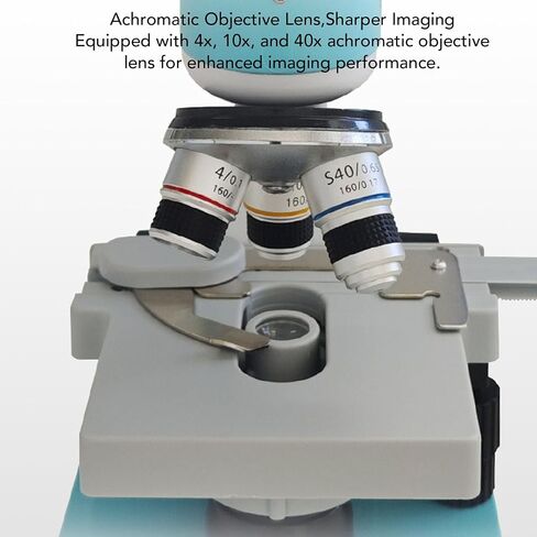Binocular Microscope for Dog Ovulation Observation Pet Semen Testing, 7in HD Screen 4X 10x 40x Achromatic Objectives LED Light Source for Veterinary Lab Home in Saudi Arabia
