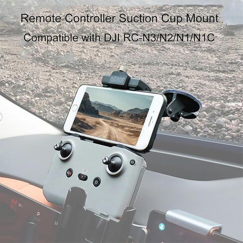 Suction Cup Mount for DJI RC-N3/N2/N1/N1C Remote Controller, Car Windshield & Dashboard Holder for DJI Mini 5 Pro Neo 2/1 Mini 4 Pro MINI 3/3 PRO Flip Air 3S 3 MINI 2/2SE/4K Mavic 3 in Saudi Arabia