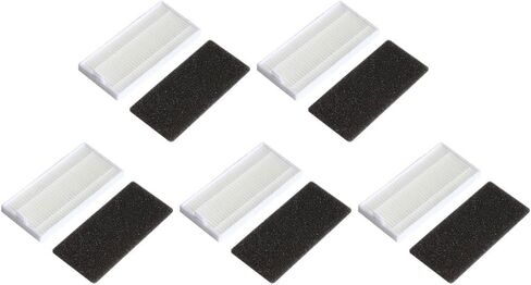 HEPA Filters for ionvac for smartclean 2000 for robovac 5-Pack | HEPA-style filtration, captures microscopic dust, fits for ionvac for smartclean 2000, 5-pack value set in Saudi Arabia