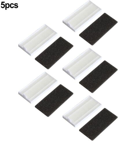 HEPA Filters for ionvac for smartclean 2000 for robovac 5-Pack | HEPA-style filtration, captures microscopic dust, fits for ionvac for smartclean 2000, 5-pack value set in Saudi Arabia