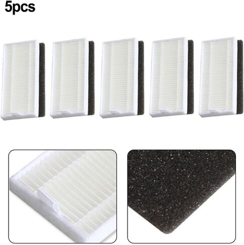 HEPA Filters for ionvac for smartclean 2000 for robovac 5-Pack | HEPA-style filtration, captures microscopic dust, fits for ionvac for smartclean 2000, 5-pack value set in Saudi Arabia