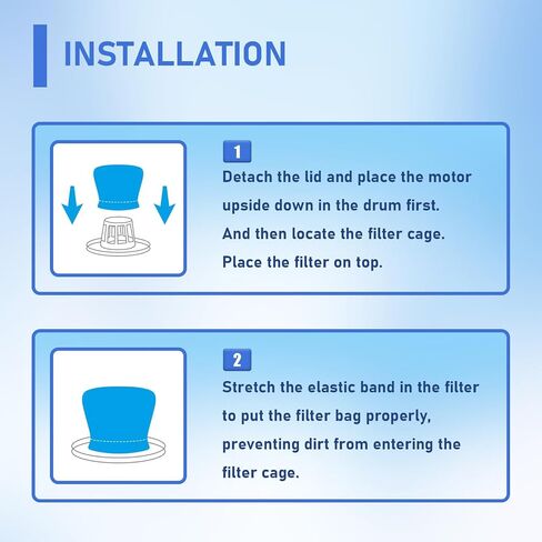 3 pcs Cloth Filter Bag for Craftsman 2&2-1/2 Gal, Replaces 916949, 9-16949 in Saudi Arabia