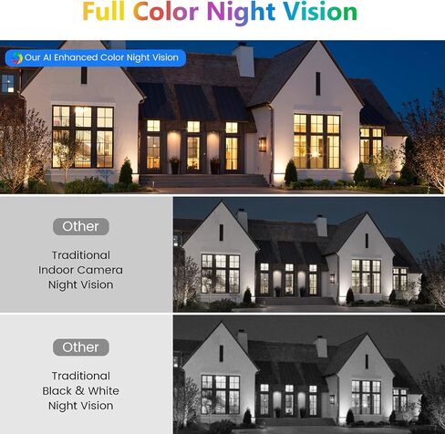 Hieasy 4K 8MP Window Camera for Home Security Indoor Magnetic Mount, No Drill 5GHz&2.4GHz WiFi, Includes 32GB SD Card,No Subscription Required,Color Night Vision, 24/7 AI Smart Detection Recording in Saudi Arabia