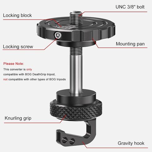 Used - 39.99 EVUMO Ball Head Conversion Kit for BOG DeathGrip Tripod, 6061-T6 Aluminum Ball Head Converter Adapter and Arca Swiss Saddle Mount Plate Complete Kit Combo for BOG Shooting Tripod in Saudi Arabia