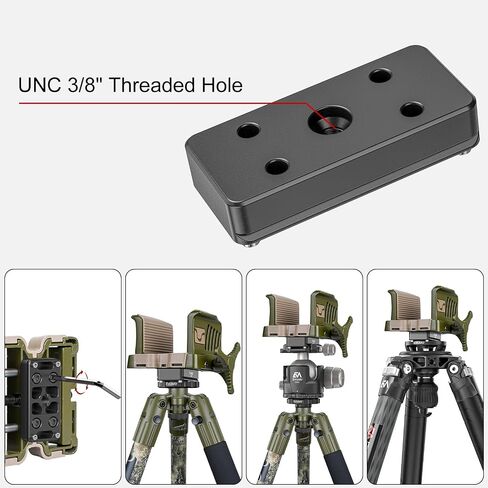 Used - 39.99 EVUMO Ball Head Conversion Kit for BOG DeathGrip Tripod, 6061-T6 Aluminum Ball Head Converter Adapter and Arca Swiss Saddle Mount Plate Complete Kit Combo for BOG Shooting Tripod in Saudi Arabia