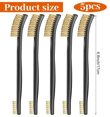 5 Pcs Brass Brushes for Cleaning Metal, Brass Brush, Brass Wire Brushes, Rust Removal, Cleaning, and Polishing in Saudi Arabia