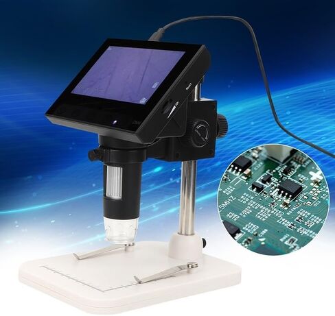 Microscope 4.3" 1000X HD LCD Monitor Electronic Digital Video Microscope LED in Saudi Arabia
