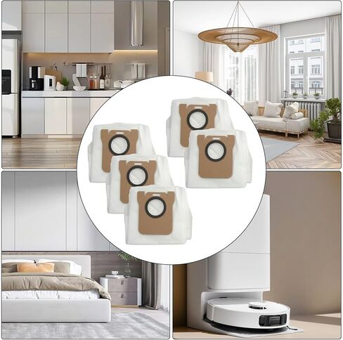 For Mova E30 Vacuum Cleaner Bags 5 Pack Large Capacity Cloth Dust Bags Compatible With Ultra Vacuum Parts Strong Seal And Clog-Free Performance For Efficient Home Cleaning in Saudi Arabia