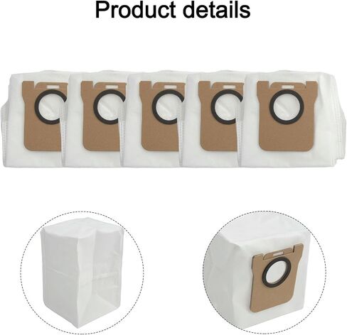 For Mova E30 Vacuum Cleaner Bags 5 Pack Large Capacity Cloth Dust Bags Compatible With Ultra Vacuum Parts Strong Seal And Clog-Free Performance For Efficient Home Cleaning in Saudi Arabia