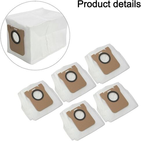 For Mova E30 Vacuum Cleaner Bags 5 Pack Large Capacity Cloth Dust Bags Compatible With Ultra Vacuum Parts Strong Seal And Clog-Free Performance For Efficient Home Cleaning in Saudi Arabia