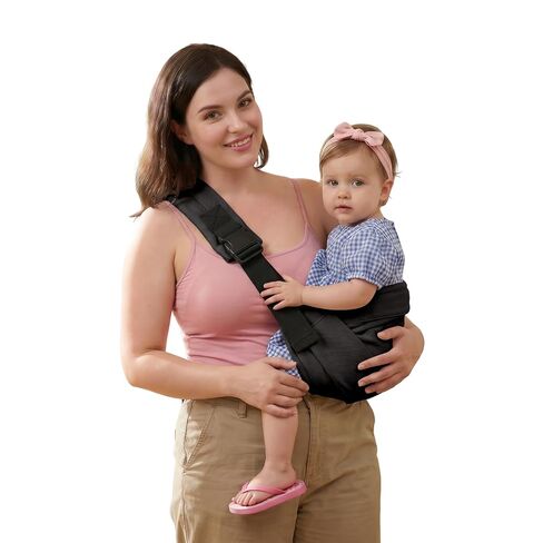 Baby Sling Carrier, Adjustable Baby Carrier Newborn to Toddler Carrier for 8-40lbs, Toddler Sling Carriers, Toddlers Hip Carriers, Black in Saudi Arabia