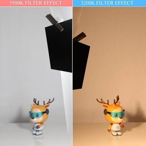 Meking 6pcs 16x20in Lighting Gels Filter with Wooden Clips for Gels 6 Color | Transparent Color Correction Roll Film Plastic Sheet for Led Flash Strobe Light in Saudi Arabia