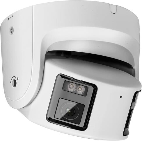 8MP Panoramic DS-2CD2387G2P-LSU/SL 4MM, POE IP Camera with Dual-Lens 180° Wide Angle, Two-Way Audio, 98ft Full Color Night Vision, Person/Vehicle Detection, SD card slot,IP67 (Support Upgrade) in Saudi Arabia
